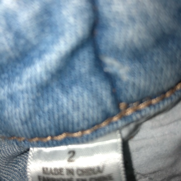 Aeropostale ripped light blue shorts size 2 - Picture 4 of 4